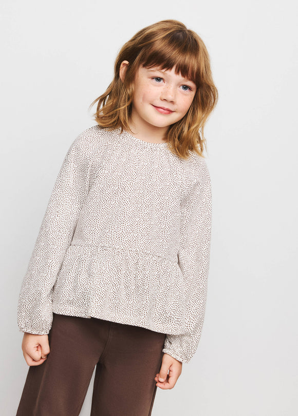 MANGO TOPO 37005184-02 KIDS BABY GIRL T-SHIRT LONG SLEEVE