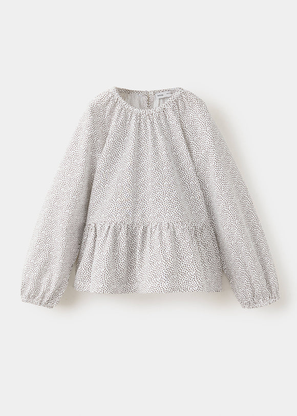 MANGO TOPO 37005184-02 KIDS BABY GIRL T-SHIRT LONG SLEEVE