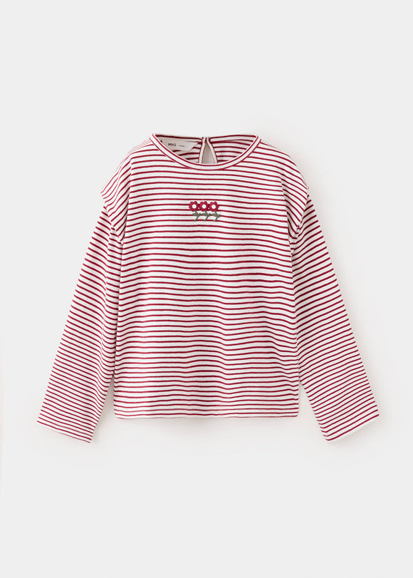 MANGO FLOR 37006363-75 KIDS BABY GIRL T-SHIRT LONG SLEEVE