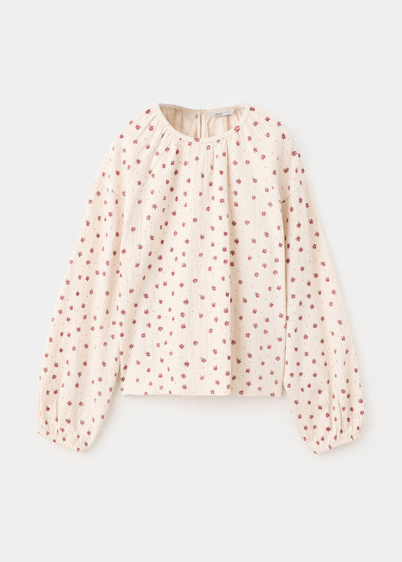 MANGO BLANQUI 37006371-02 KIDS GIRL T-SHIRT LONG SLEEVE