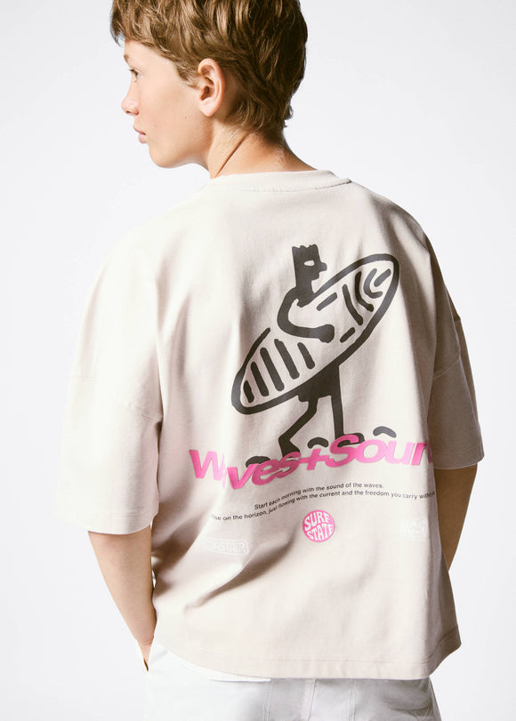 MANGO GOLDEN 37011414-03 MANGO KIDS BOY T-SHIRT