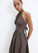 MANGO CHECK 37011460-30 MANGO WOMEN DRESS-1
