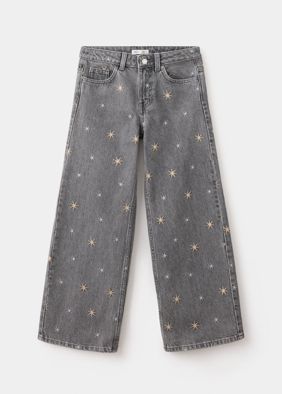 MANGO WIDEB 37014418-TG KIDS GIRL JEANS