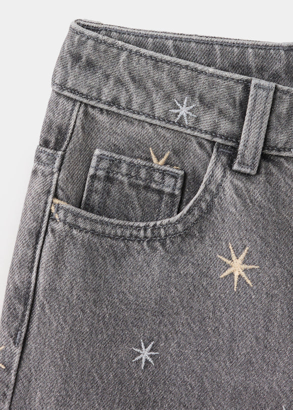 MANGO WIDEB 37014418-TG KIDS GIRL JEANS