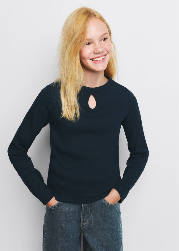 MANGO LAGRIMA 37014435-56 KIDS GIRL T-SHIRT LONG SLEEVE