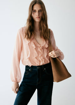 MANGO VOLAN 37015857-81 MANGO WOMEN BLOUSE