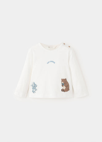 MANGO FOTO 37016341-02 KIDS NEW BORN BABY T-SHIRT