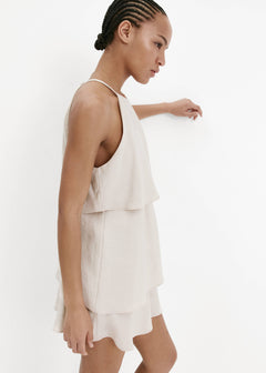MANGO CREAM 37021377-05 MANGO WOMEN DRESS