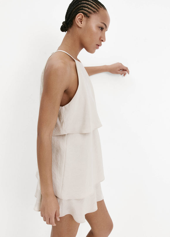 MANGO CREAM 37021377-05 MANGO WOMEN DRESS
