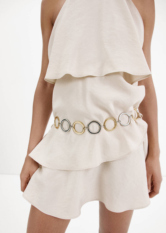 MANGO CREAM 37021377-05 MANGO WOMEN DRESS