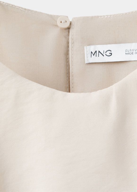 MANGO CREAM 37021377-05 MANGO WOMEN DRESS
