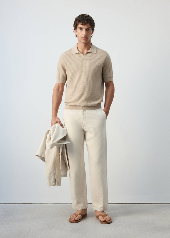 MANGO FLUID 37022900-08 MAN POLO SHIRT