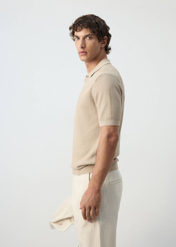 MANGO FLUID 37022900-08 MAN POLO SHIRT