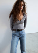 MANGO 37034115-TM MANGO WOMEN JEANS-4