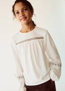 MANGO BRIT 37037921-02 KIDS GIRL T-SHIRT LONG SLEEVE-1