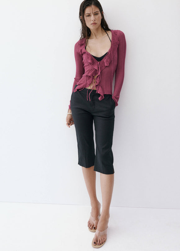 MANGO VOLANTES 37041384-77 MANGO WOMEN SWEATER