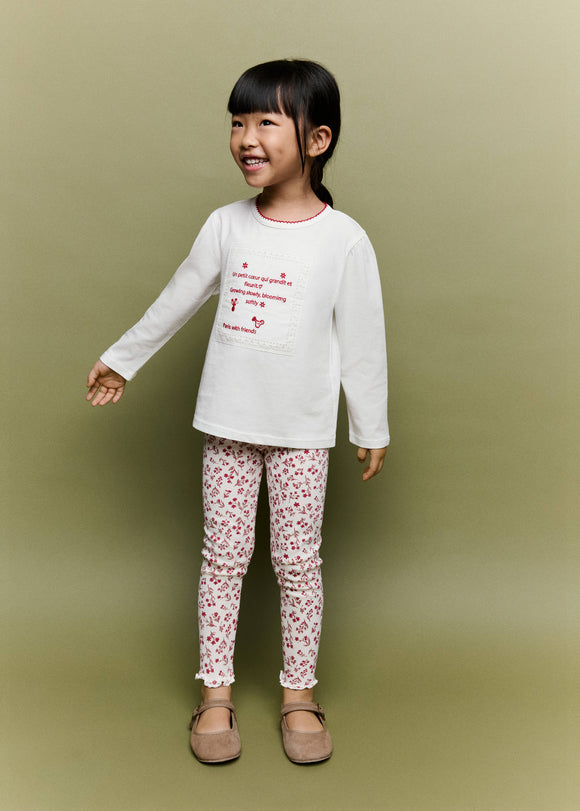 MANGO BLOOMSET 37046744-02 KIDS BABY GIRL LEGGINGS