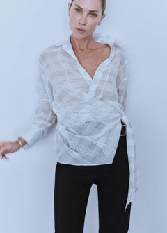 MANGO CHECK 37052893-05 MANGO WOMEN SHIRT