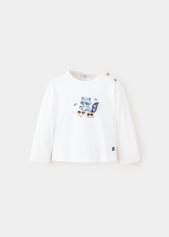 MANGO ION 37056338-02 KIDS NEW BORN BABY T-SHIRT