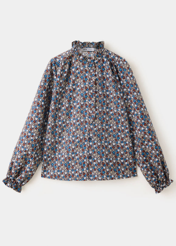 MANGO MARGA 37058271-56 KIDS GIRL SHIRT LONG SLEEVE
