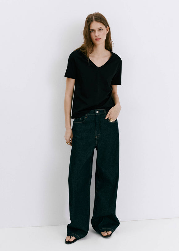 MANGO CHALSPI 37061351-99 MANGO WOMEN T-SHIRT SHORT SLEEVE