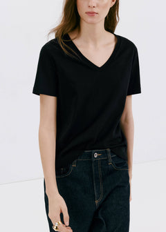 MANGO CHALSPI 37061351-99 MANGO WOMEN T-SHIRT SHORT SLEEVE