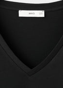 MANGO CHALSPI 37061351-99 MANGO WOMEN T-SHIRT SHORT SLEEVE-6