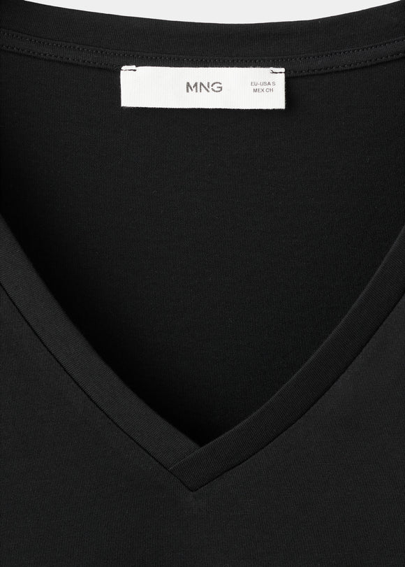 MANGO CHALSPI 37061351-99 MANGO WOMEN T-SHIRT SHORT SLEEVE
