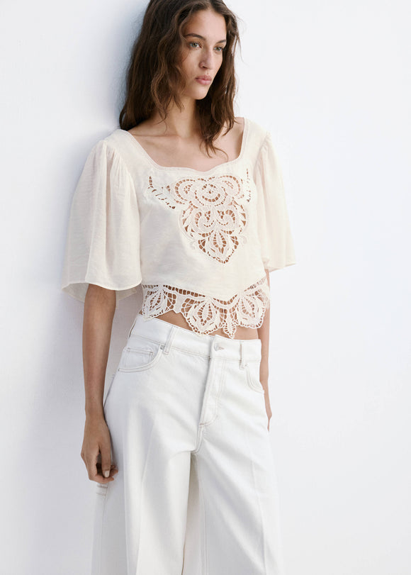 MANGO GIOVANA 37061388-02 MANGO WOMEN BLOUSE
