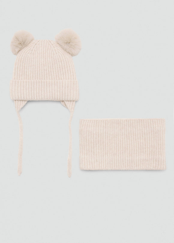 MANGO POMPONS 37065991-07 KIDS BABY GIRL SCARF