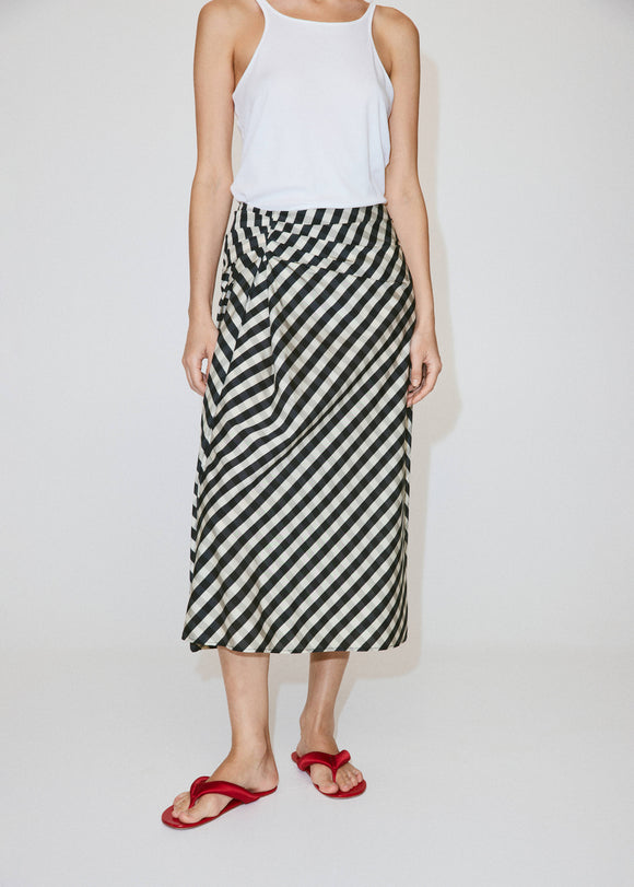 MANGO VICHY 37071365-56 MANGO WOMEN SKIRT