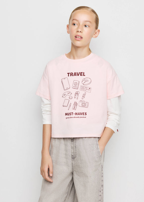 MANGO TRAVEL 37072907-85 MANGO KIDS GIRL T-SHIRT