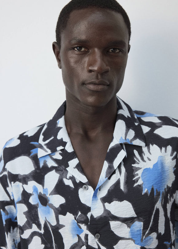 MANGO BLUR 37074416-99 MAN SHIRT
