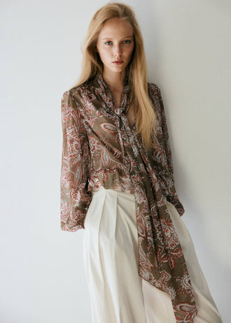 MANGO CURRY 37074466-43 MANGO WOMEN BLOUSE