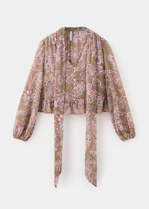 MANGO CURRY 37074466-43 MANGO WOMEN BLOUSE