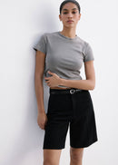MANGO CAMILLA 37081351-TN MANGO WOMEN WALKSHORT-4