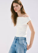 MANGO IRIA 37081465-02 MANGO WOMEN T-SHIRT-1
