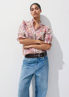 MANGO GINA 37081495-02 MANGO WOMEN BLOUSE