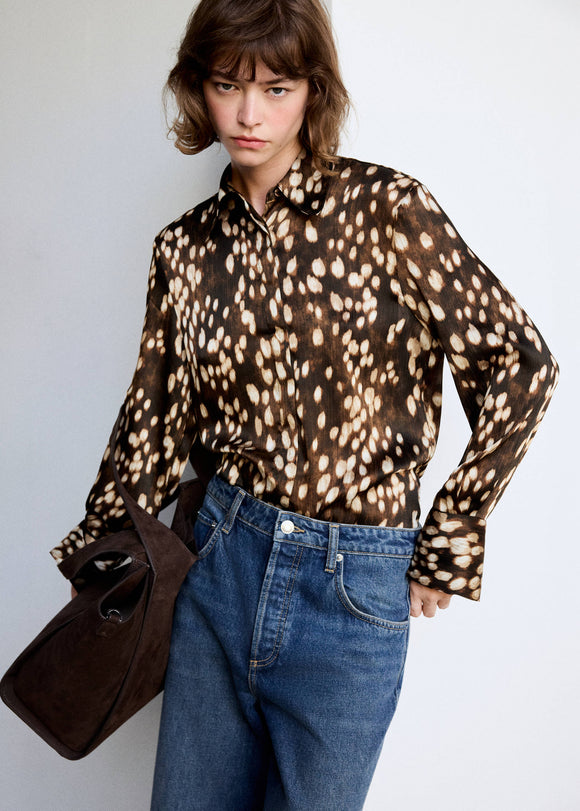 MANGO CAMILA 37085869-30 WOMEN SHIRT