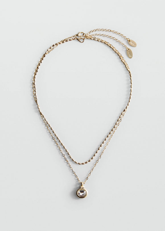 MANGO SILVIA 37086003-OR WOMEN NECKLACE