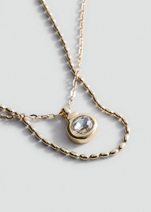 MANGO SILVIA 37086003-OR WOMEN NECKLACE