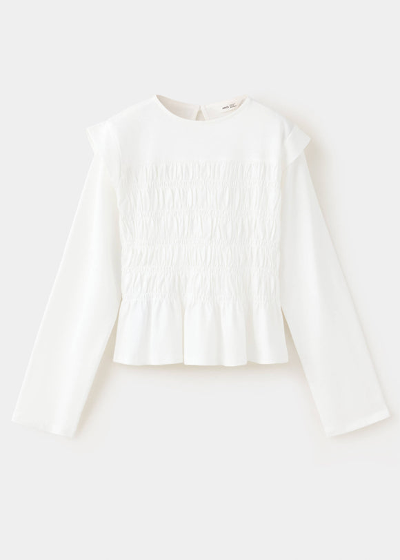 MANGO GOMAS 37086330-02 KIDS GIRL T-SHIRT LONG SLEEVE