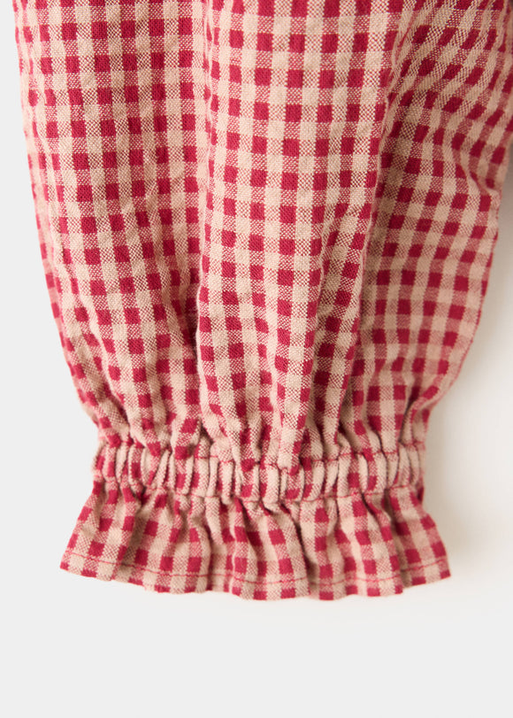 MANGO VICHY 37086344-70 KIDS BABY GIRL BLOUSE