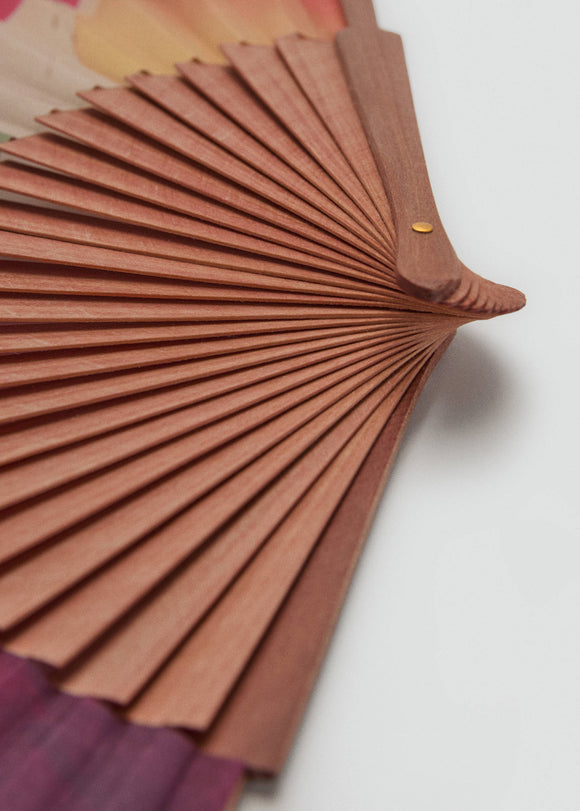 MANGO STEFANP 37091328-88 MANGO WOMENS WOODEN FAN