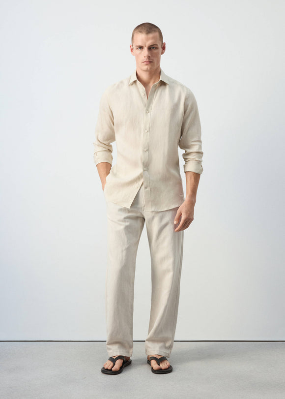 MANGO PARROTA 37091483-07 MAN SHIRT