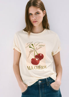 MANGO ILUSTRA2 37092525-70 MANGO WOMEN T-SHIRT