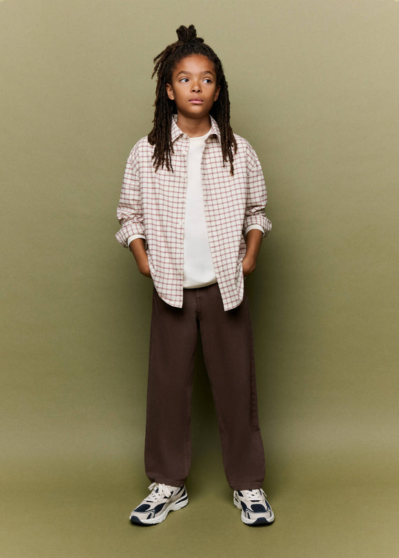 MANGO GOTE 37096350-05 KIDS BOY SHIRT LONG SLEEVE