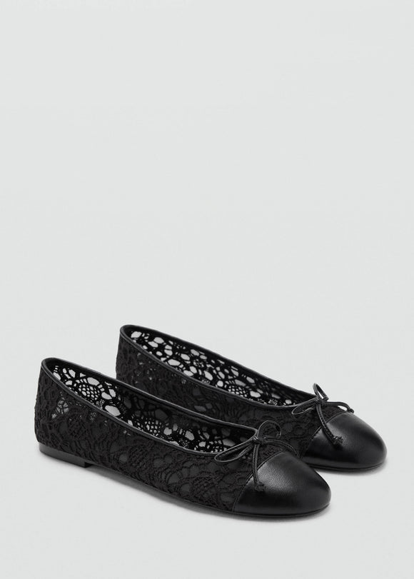 MANGO FLOC 37096354-99 WOMEN FLAT SHOES