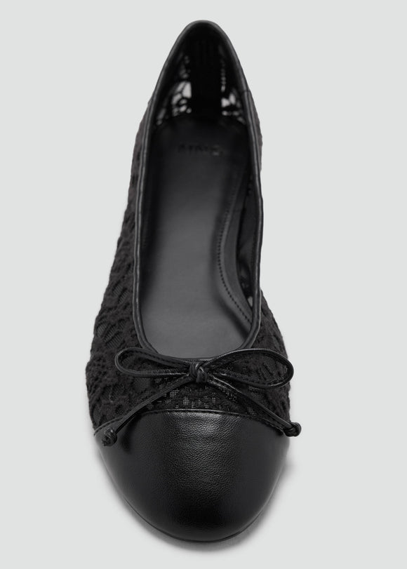 MANGO FLOC 37096354-99 WOMEN FLAT SHOES