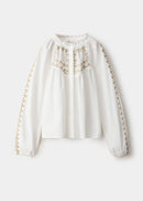 MANGO TERERE 37098634-01 KIDS GIRL SHIRT LONG SLEEVE-1